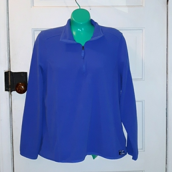 L.L.Bean blue pull over blue large - Picture 1 of 3